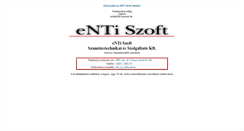Desktop Screenshot of entiszoft.hu